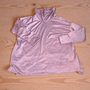 Women's Pink Cowl Neck Tunic Pullover (XXL)